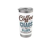 Eileen Personalized Cute Coffee Girls Eileen Name Stainless Steel Insulated Tumbler