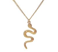 EILEIAC Personalized Punk Hip Hop Snake Pendant Necklace for Women Men,Gold/Silver/Black Gothic Snake Animal Necklace,Dainty Simple Jewelry Gifts, Metal, alloy