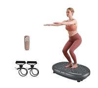EILISON FitMax 3D XL Vibration Plate Exercise Machine - Whole Body Workout Vibration Fitness Platform w/Loop Bands - Home Workout for Lymphatic Drainage Machine for Weight Loss, Wellness, Recovery