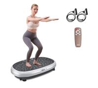 EILISON FitMax KM-818 3D Vibration Plate Exercise Machine with Loop Bands - Full Body Vibration Platform Machines for Home Fitness, Shaping, Training, Recovery, Wellness, Weight Loss (Jumbo Size)