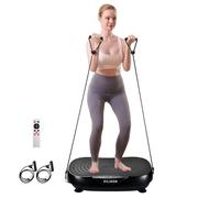 EILISON Glory Vibration Plate Exercise Machine - Lymphatic Drainage Whole Body Workout Vibration Platform 99 Adjustable Speeds Power Shaping Vibrating Plate, Weight Loss, 350 lbs (Glory Black)