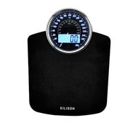 EILISON Highly Advance 2-in-1 Digital & Analog Weighing Scale for Body Weight-400lbs, 4 High Precison GX Sensor Accurate, Thick Tempered Glass, Extra Large Display (red) (black)