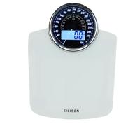 EILISON Highly Advance 2-in-1 Digital & Analog Weighing Scale for Body Weight-400lbs, 4 High Precison GX Sensor Accurate, Thick Tempered Glass, Extra Large Display (red) (white)