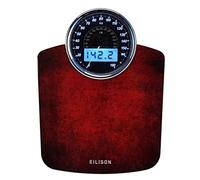 EILISON Highly Advance 2-in-1 Digital & Analog Weighing Scale for Body Weight-400lbs, 4 High Precison GX Sensor Accurate, Thick Tempered Glass, Extra Large Display (red)