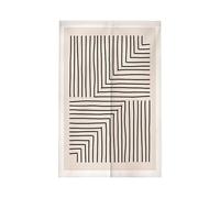 EILJSF 90-200CM 2 Panel Blue Stripe Cotton Linen Doorway Curtain Door Curtain Short Curtains For Bedroom Kitchen Door Curtain Half