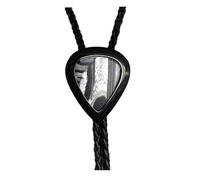 EILJSF Titanium Steel Black Series Rock Punk Guitar Pick Tie Pendent Plectrum for Ukulele Electric Bass Guitar Lovers
