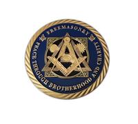 Eillwin Freemason Big Challenge Coin Masonic Square and Compass Souvenir