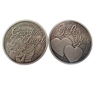 Eillwin Guardian Angel I Love You Coins Set 2 Pcs - Remembrance Keepsake