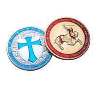 Eillwin Knights Templar Commemorative Coins Set 2 Pcs, History Collector