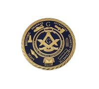 Eillwin Masonic Challenge Coin Seven Arts and Sciences Symbols