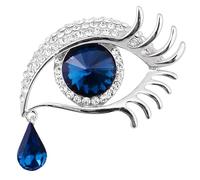 Eillwin Mystical Angel Tears Eye Brooch, Blue Teardrop Pin for Women
