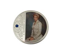 Eillwin Princess Diana Memorial Souvenir Coin - Elegant Home Decor Keepsake for Collectors - England’s Rose Tribute Commemorative Gift