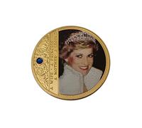 Eillwin Princess Diana Rose of England Commemorative Coin, History Tribute
