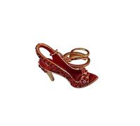 Eillwin Red High Heel Shoe Keyring - Sparkling Crystal Stiletto Keychain - Elegant Handbag Charm Accessory for Women
