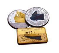 Eillwin Titanic 100th Anniversary Collector Set - 2 Commemorative Coins and Souvenir Bar, White Star Line Memorabilia Keepsake