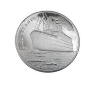 Eillwin Titanic Commemorative Coin - RMS Titanic 100th Anniversary Voyage Map - Collectable White Star Line Memorabilia