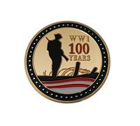 Eillwin WWI 100th Anniversary Commemorative Coin - First World War 1914-1918 Remembrance Souvenir Medal