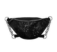Eilova Orityle Bling Sequins Fanny Waist Pack Glitter Shoulder Chest Bag with Adjustable Belt for Women Girl