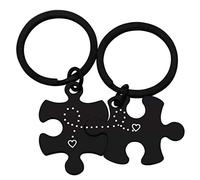 Eilygen Puzzle Piece Couple Keychains You are My Missing Piece You Fit Me Perfectly Keyring Set - - S