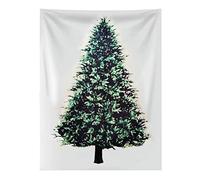 Eimilaly Christmas Tree Tapestry with Nails, Flannel Tapestry Wall Hanging Tapestries Gifts for Xmas Decor, Birthday and Room Decor etc, 60x40in