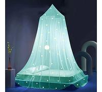 Eimilaly Stars Bed Canopy Glow in The Dark, Bed Canopy for Girls Mosquito Net, Princess Canopy for Girls Bed Room Decor, Green
