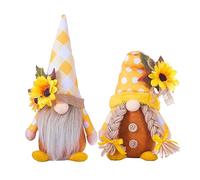 Eimilaly Sunflower Spring Gnomes Decorations for Home, Tomte Gnomes Decor Set for Holiday Ornaments or Other Theme Party Gnome Decor - 2PCS