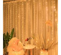 Eimilaly USB String Lights Curtains for Bed Canopy - 4M/13.1FT, 250 LEDs, 8 Lighting Modes, Remote Control, Fairy Lights for Bedroom, Wedding, Party Decor