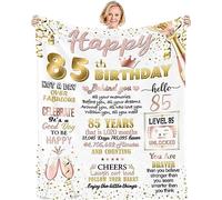 EIMOPE 85th Birthday Blanket, Gifts for Women & Mom, Decorations & Ideas