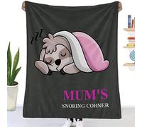 EIMOPE Blanket Gifts to My Mum 150x200cm, Super Soft Cozy Fleece Blanket to Mum from Daughter Son, Personalised Sloth Gifts Mother's Day Birthday Thanksgiving Christmas