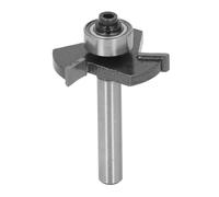 EIMSOAH 1/4 Shank T Shaped Router Bit with Ball Bearing for Making T Slots, Long Service Life Slotting Cutter Bit for Wood Plywood, Suitable for Woodworking Finishing