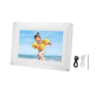 EIMSOAH 10.1 Inch Digital Picture Frame, 1280x800 HD IPS Screen with Built in LED Color Changing Lights and 3000mAh Battery, Auto Rotate Slideshow for Home Desktop Decor