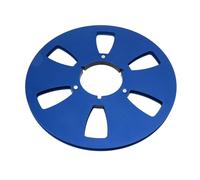 EIMSOAH 10.5 Inch Empty Takeup Reel, 6 Hole Aluminum Alloy, Universal Opening Machine Part, Classic Design for Sound Tape Players, Low Noise Experience (Blue)