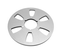 EIMSOAH 10.5 Inch Empty Takeup Reel, 6 Hole Aluminum Alloy, Universal Opening Machine Part, Classic Design for Sound Tape Players, Low Noise Experience (Silver)