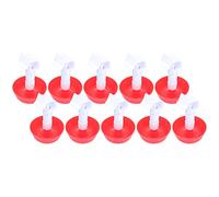 EIMSOAH 10 Pieces Chick Water Drinker Plastic Bowl 360° Drinking Water for Chicks Poultry Raising White Screw Drinking Cups Supplies