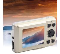 EIMSOAH 16MP Digital Video Camera Camcorder 16X Zoom HD 720P 30FPS, Portable Small Camera, 2.4in Screen, Mini Video Camera, for Adventure and Trave (Gold)