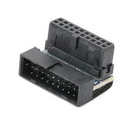 EIMSOAH 19 PIN High-Speed 90 Degree Turn Connector for Stable Host Wiring Desktop Computer Accessories Black Color