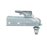 EIMSOAH 2.36in Trailer Coupler Straight Tongue Secure to Use with 1 7/8in Ball, High Performance for Towing RV Boat, Thick Die-Cut Steel Zinc Plated