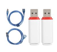 EIMSOAH 2 Pack Portable VR USB Dongle Receiver, Wireless Receiver for Valve Index Controllers Vive Tracker, With USB Extension Cable for SteamVR (White)