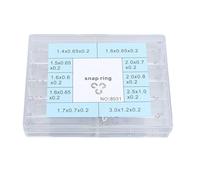 EIMSOAH 200pcs Metal Watch Pusher Button Snap Ring, 10 Sizes Stainless Steel Repair Kit with 20 Pieces Each, for Watchmaker Watch Clips Set