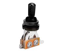 EIMSOAH 3 Way Toggle Switch for Electric Guitar (Black) | Pickup Selector Switch, Silver, With Copper Cap, for Style Guitars