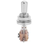 EIMSOAH 3 Way Toggle Switch for Electric Guitar (Silver) | Pickup Selector Switch, Silver, With Copper Cap, for Style Guitars