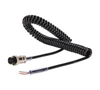 EIMSOAH 4 Pin Radio Microphone Cable, Replacement CB HAM Mic Cord with Prewired 4 Pin Connector, for Non Directional Microphones and CB HAM Radios