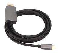 EIMSOAH 4K 30Hz Type C to HD Multimedia Interface Adapter Cord High Definition Screen Converter Cable for Laptop Phone Projector, Aluminum Alloy Portable for Learning Video Display (Gray)