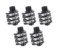 EIMSOAH 6.35mm Stereo Jack Socket 6P Microphone Connector for Replacement | 6P Guitar Stereo Jack Socket, Durable Plastic Body, Easy Solder Installation, Universal Fit for Musical Instruments