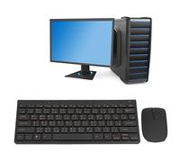 EIMSOAH 78 Keys Chinese English Keyboard, 2.4G Wireless Keyboard Mouse Combo with Engraving Mute Traditional Chinese, for Taiwan Cangjie Text Input