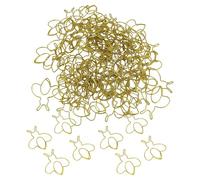 EIMSOAH 80Pcs Bee Shaped Paper Clips Bright Colors Strong Iron Material for Wedding Invitations Scrapbooks and Teachers (Gold)