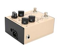 EIMSOAH Acoustic Guitar DI Box with Aluminum Alloy Shell | Anti Feedback Effect Pedal, Treble Boost Switch, for Live Performance and Studio Recording