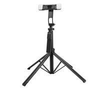 EIMSOAH Adjustable Selfie Stick Tripod with Wireless Remote for Stable Shots and Easy Storage for Daily Life and Adventures AlloyBlack