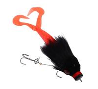 EIMSOAH Artificial Fishing Bait Lure Silicone Material Lifelike Appearance Innovative Design for Various Fishing Techniques (Black)