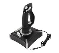 EIMSOAH Aviation Simulator Controls, Dual Vibration Motors Simulated Throttle Rudder 16 Programmable Keys 8 Direction POV, with Detachable Throttle for PC 7 8 10 11